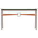 Equus 54 X 14 inch Ink and Ink Console Table in Leather Chestnut