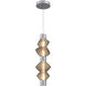 Mesa LED 28 inch Classic Silver Pendant Ceiling Light in Bronze, Mandrel