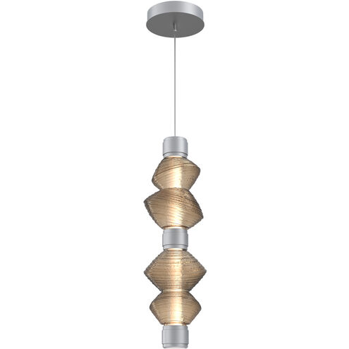 Mesa LED 28 inch Classic Silver Pendant Ceiling Light in Bronze, Mandrel