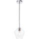 Rochester 1 Light 8 inch Chrome Pendant Ceiling Light