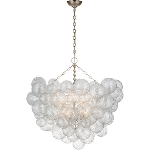 Julie Neill Talia LED 37.75 inch Burnished Silver Leaf Chandelier Ceiling Light, Grande