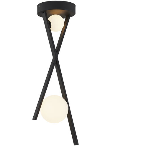 Fusion LED 10 inch Matte Black Pendant Ceiling Light, Stix Family