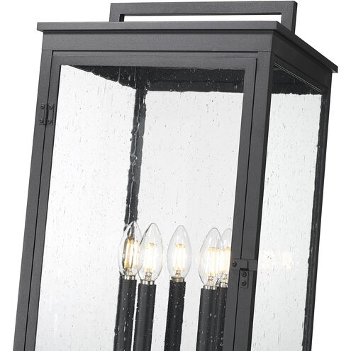 Hartwell 5 Light 119.25 inch Sand Black Outdoor Post Mounted Fixture