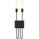 Lisse 2 Light 5.5 inch Black ADA Sconce Wall Light