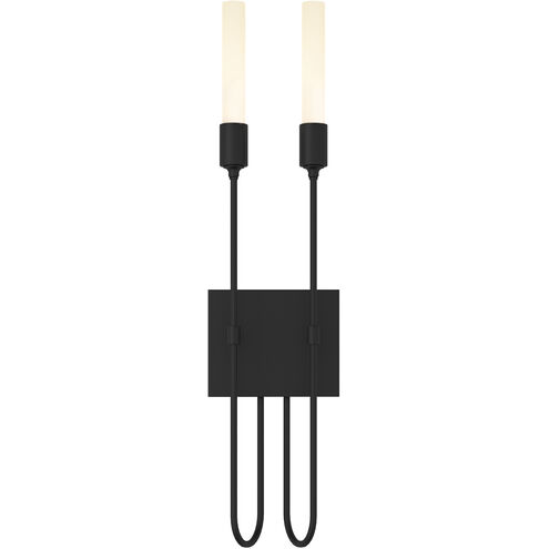 Lisse 2 Light 5.5 inch Black ADA Sconce Wall Light