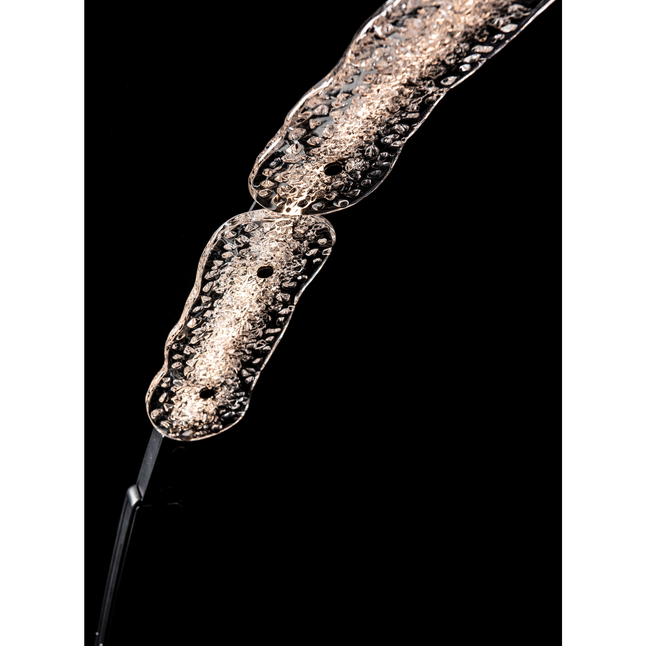 Glissade 80 inch 16.80 watt Black Arc Floor Lamp Portable Light