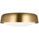 kate spade new york Draper 2 Light 15.88 inch Burnished Brass Flush Mount Ceiling Light