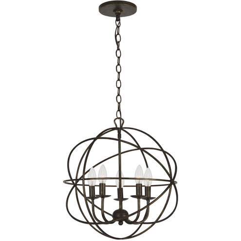 Somma Way 5 Light 17 inch Bronze Mini Chandelier Ceiling Light