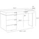 Carmichael 55.5 X 24 inch Charcoal Desk