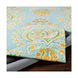 Technicolor 90 X 60 inch Aqua/Teal/Bright Yellow/Coral/Dark Green/Butter Rugs, Rectangle
