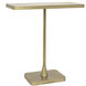 Hild 25 X 24.5 inch Antique Brass Side Table