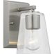 Vertex 1 Light 4.75 inch Brushed Nickel Bath Light Wall Light