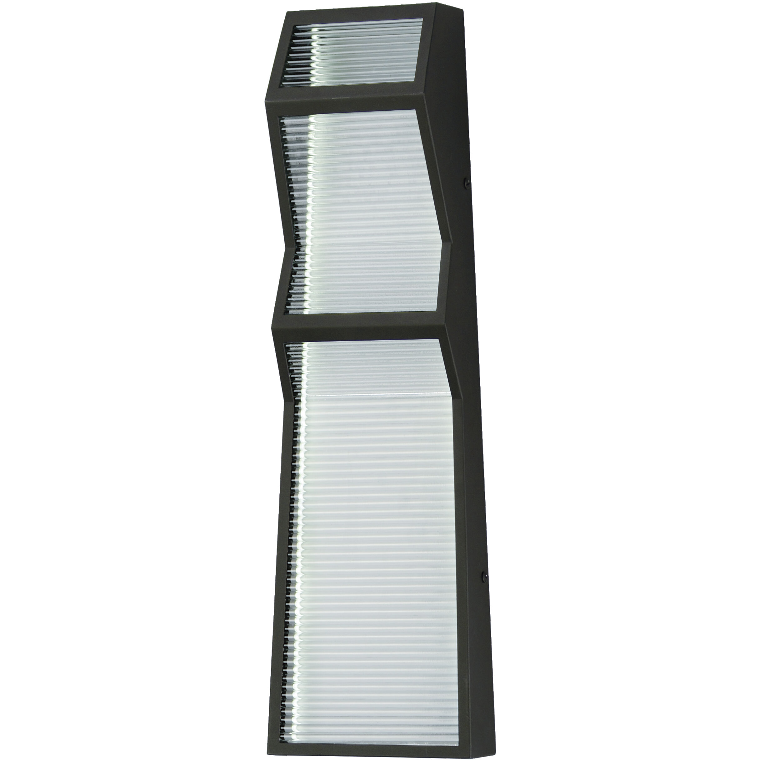 Totem LED 20 inch Black Outdoor Wall Sconce