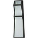 Totem LED 20 inch Black Outdoor Wall Sconce