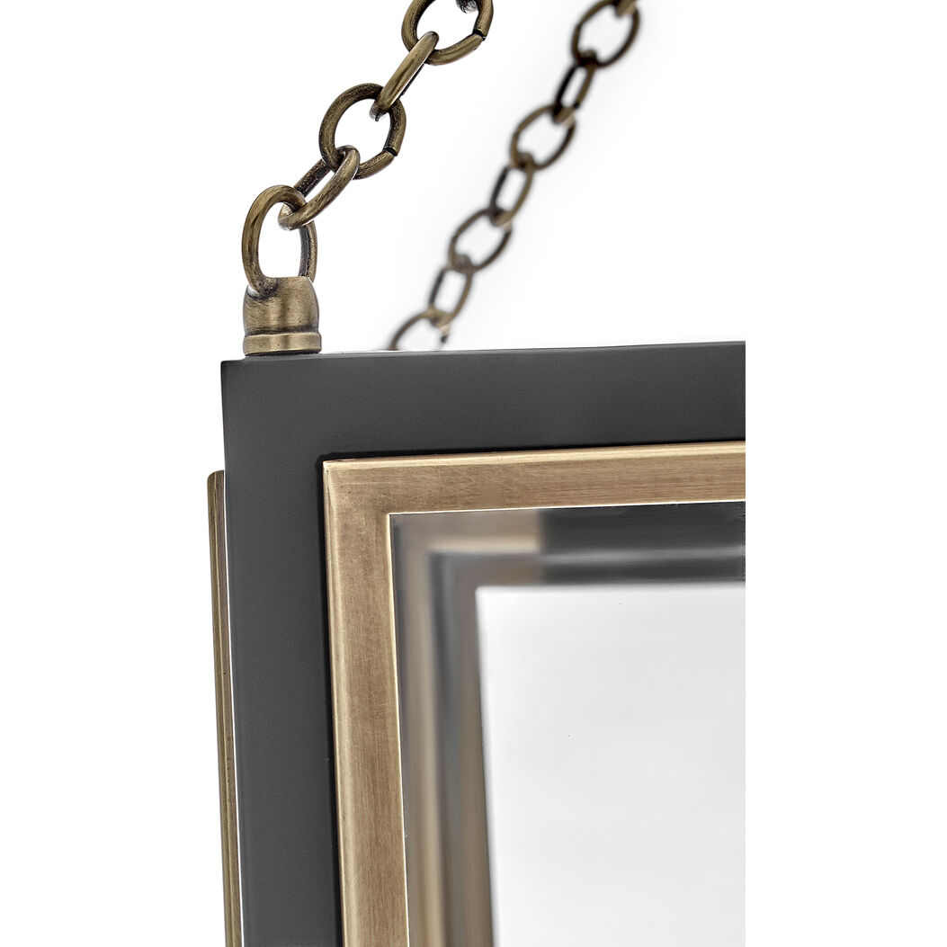 Shaw 1 Light 10 inch Black with Heritage Brass Indoor Pendant Ceiling Light