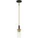 Ainsley Court 1 Light 3 inch Aged Kinston Bronze/Brushed Mini Pendant Ceiling Light