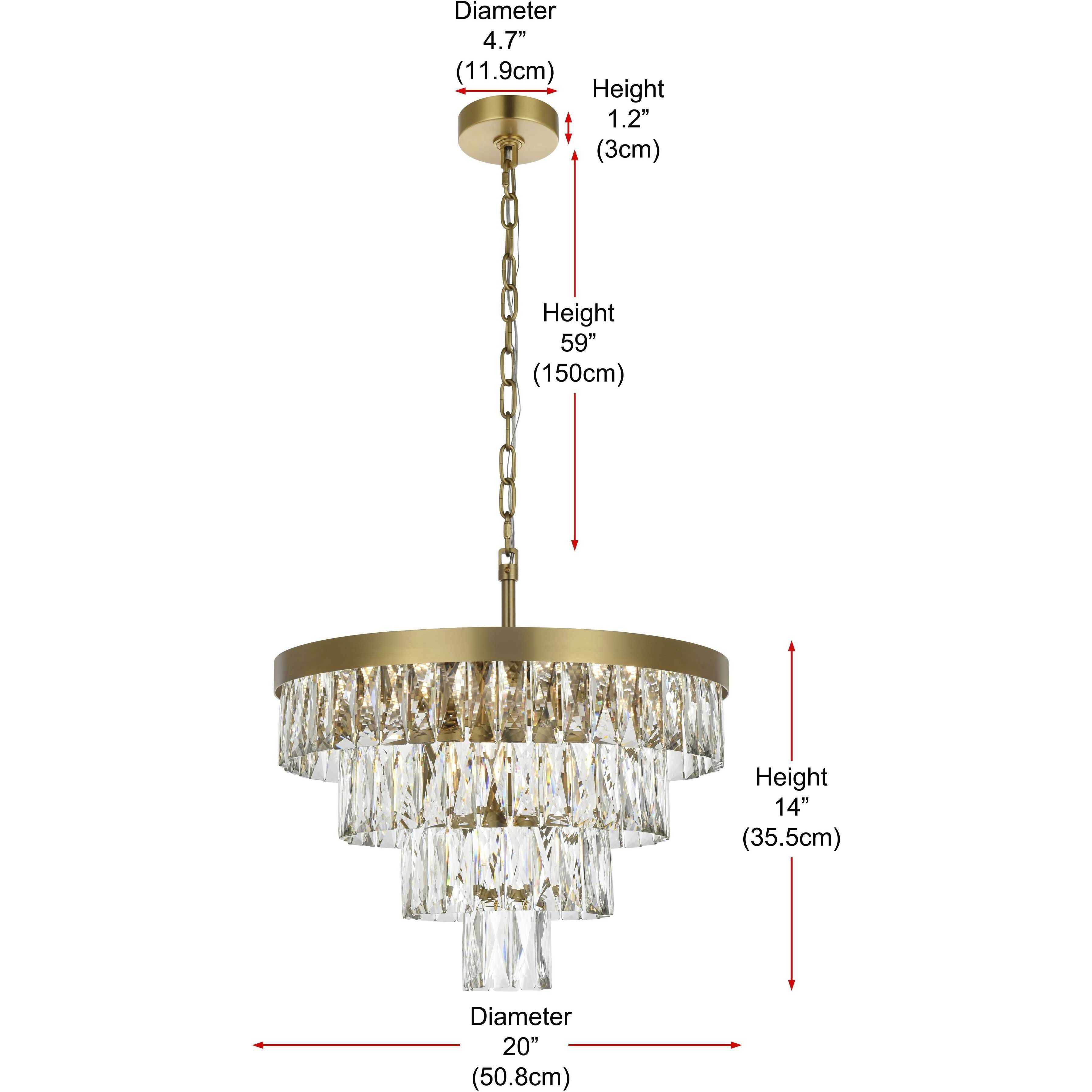 Josephine 10 Light 20 inch Satin Gold Chandelier Ceiling Light