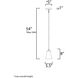 Vital 1 Light 5.5 inch Oil Rubbed Bronze Mini Pendant Ceiling Light