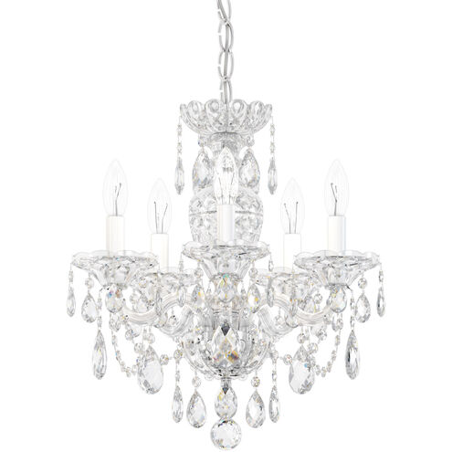 Sterling 5 Light 16 inch Silver Chandelier Ceiling Light in Polished Silver, Sterling Heritage