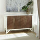 Norman Wyatt Home White & Amber Cabinet