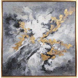 Golden Clouds 40 X 40 inch Hand Painted Canvas