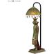 King Frog 21 inch 25 watt Green Table Lamp Portable Light