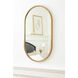 Canal 40 X 24 inch Natural Brass Mirror