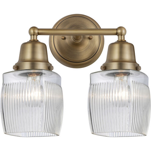 Aditi Colton 2 Light 14 inch Brushed Brass Bath Vanity Light Wall Light