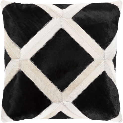 Lana 20 X 20 inch Black Pillow Kit, Square