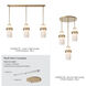 Trilogy 1 Light 7.8 inch Modern Brass Mini Pendant Ceiling Light in Frost with Clear