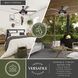Charleston 56 inch New Bronze with Driftwood-Dark Maple Blades Ceiling Fan