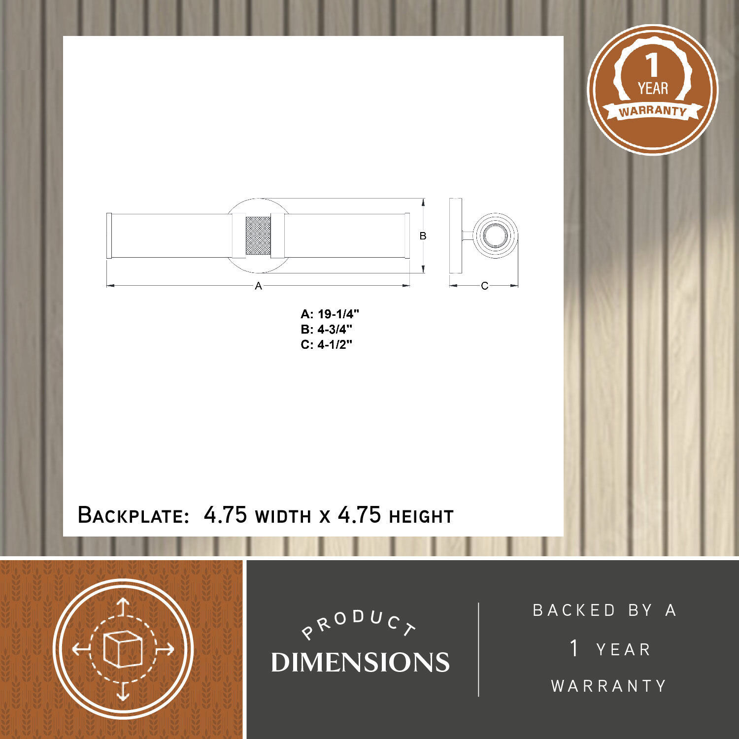 Levitt LED 19.25 inch Black Bathroom Light Wall Light