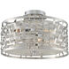 Bridgeport 3 Light 16 inch Stainless Steel Semi Flush Mount Ceiling Light