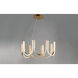 You LED 26.25 inch Brushed Champagne Single Pendant Ceiling Light