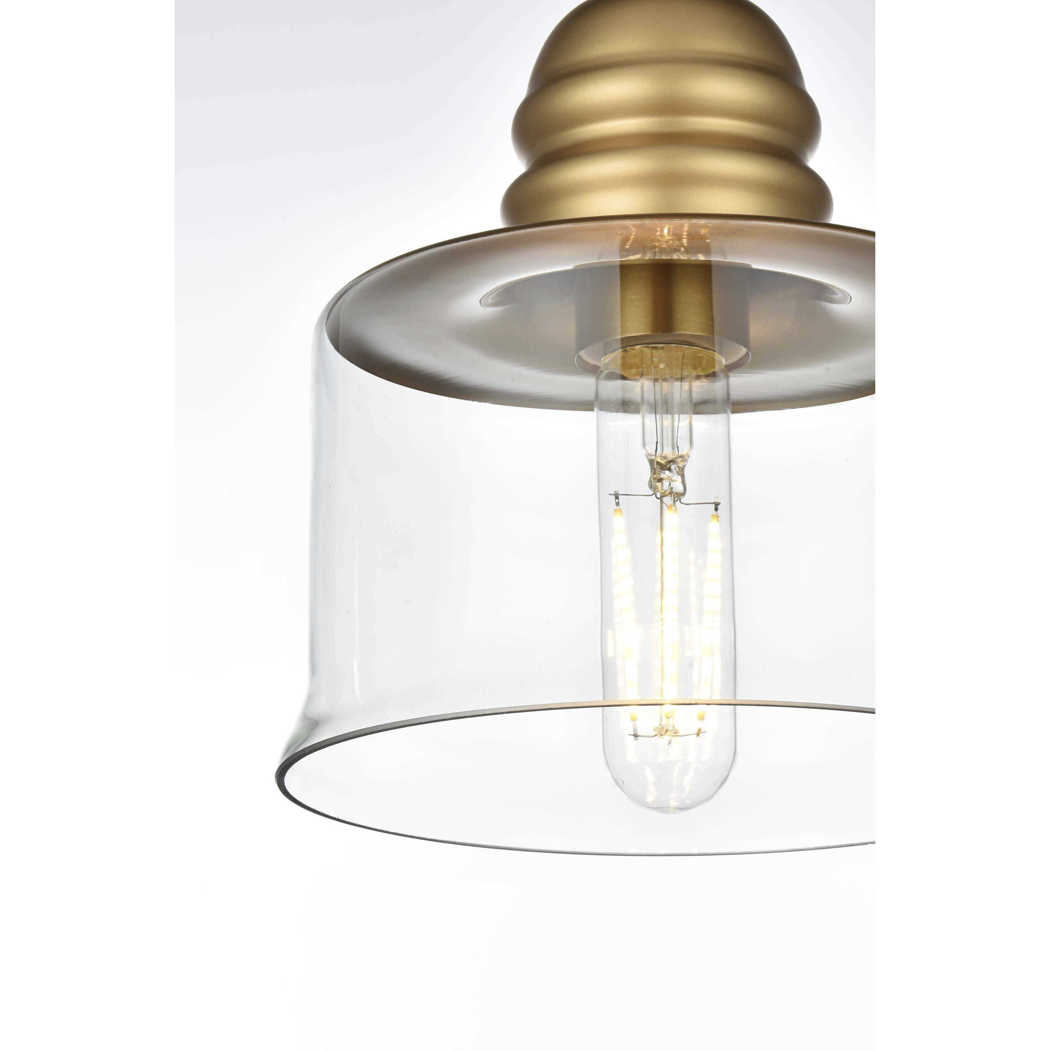 Kenna 1 Light 7 inch Satin Gold Pendant Ceiling Light