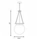 Manor 3 Light 13.5 inch Matte Black Pendant Ceiling Light