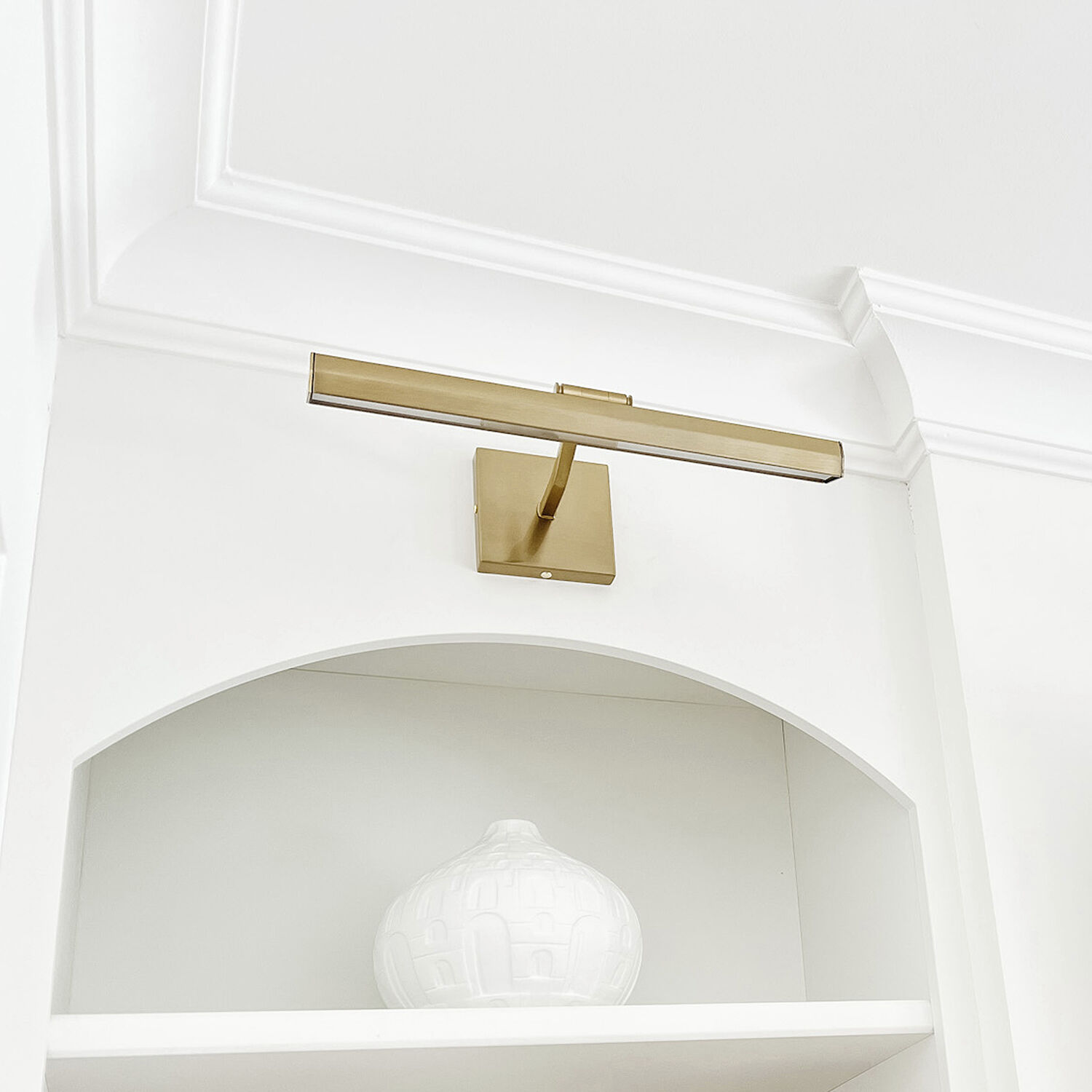 Leonardo 20 watt 16.25 inch Aged Brass Picture Light Wall Light