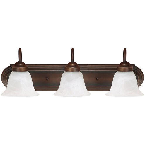 Booker 3 Light 24 inch Burnished Bronze Vanity Light Wall Light