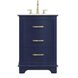 Knox 24 X 34 inch Blue Bathroom Vanity Cabinet
