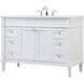 Bennett 48 X 21 X 35 inch White Vanity Sink Set