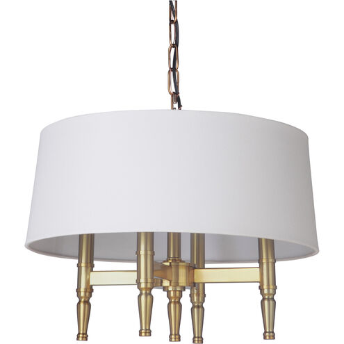Ella 4 Light 25.5 inch Satin Brass Chandelier Ceiling Light