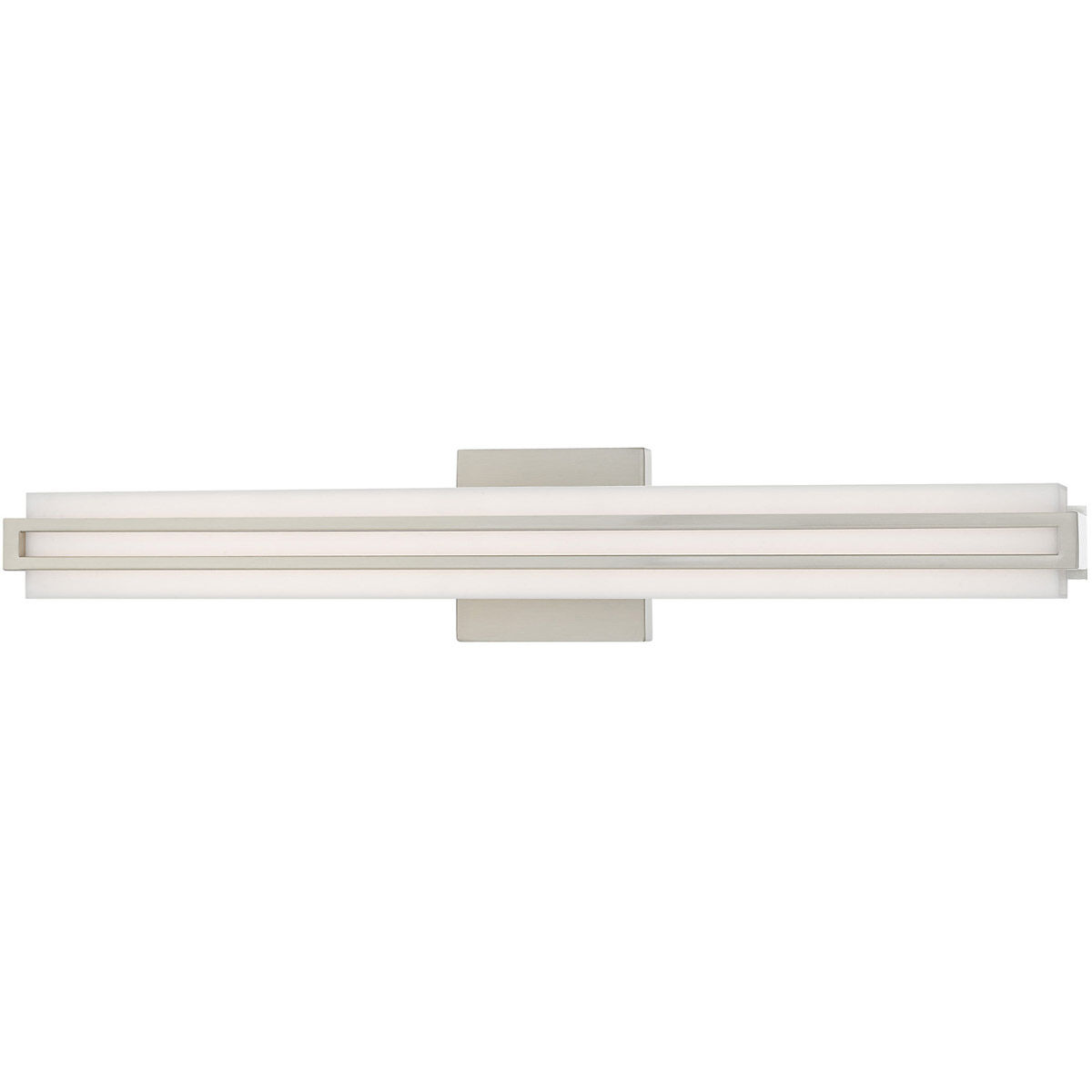 Fulton LED 4 inch Brushed Nickel ADA Bath Vanity Wall Light