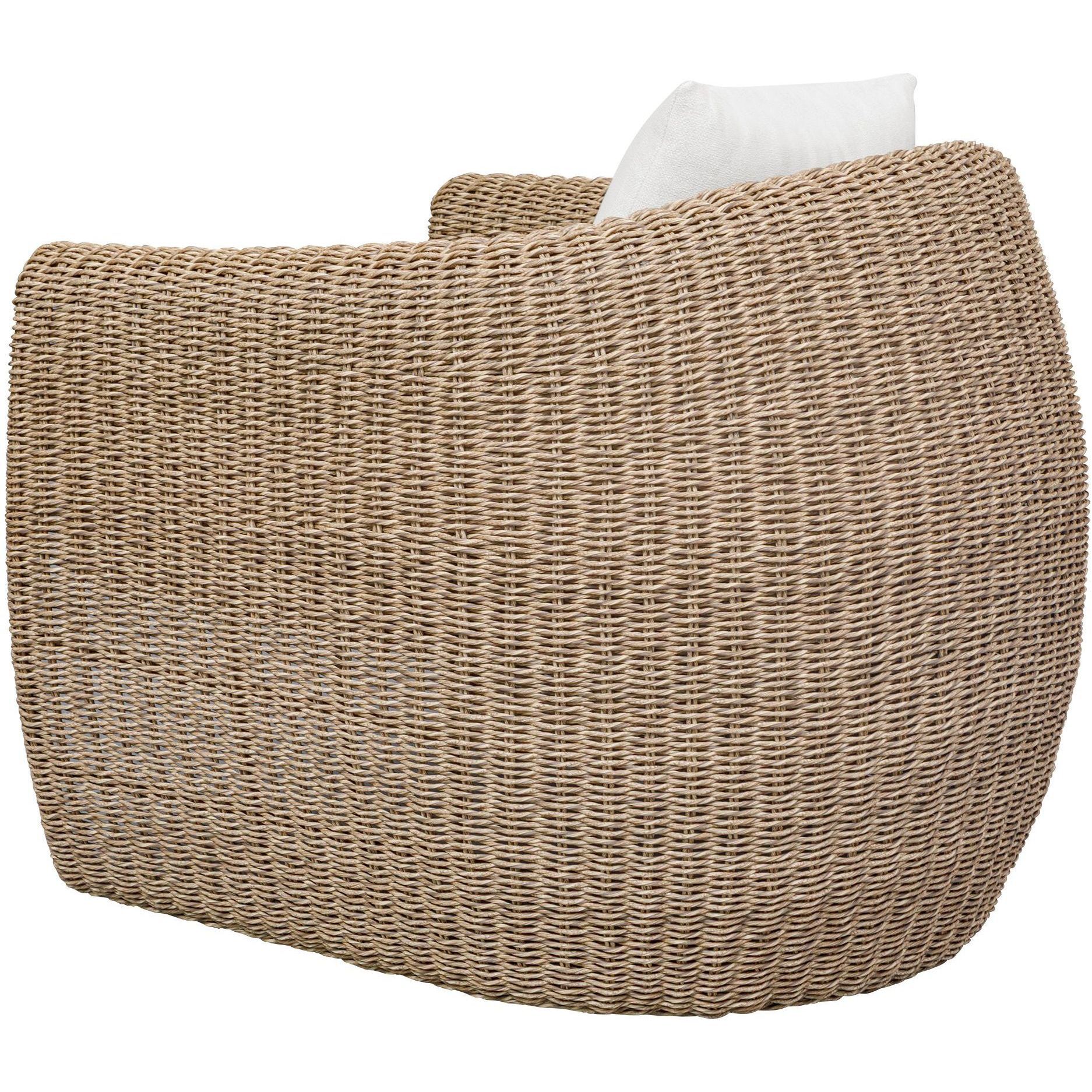 Tropic Golden Flax and Oyster White Outdoor Lounge Chair