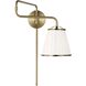 Esther 27.38 inch 60.00 watt Time Worn Brass Swing Arm Sconce Wall Light