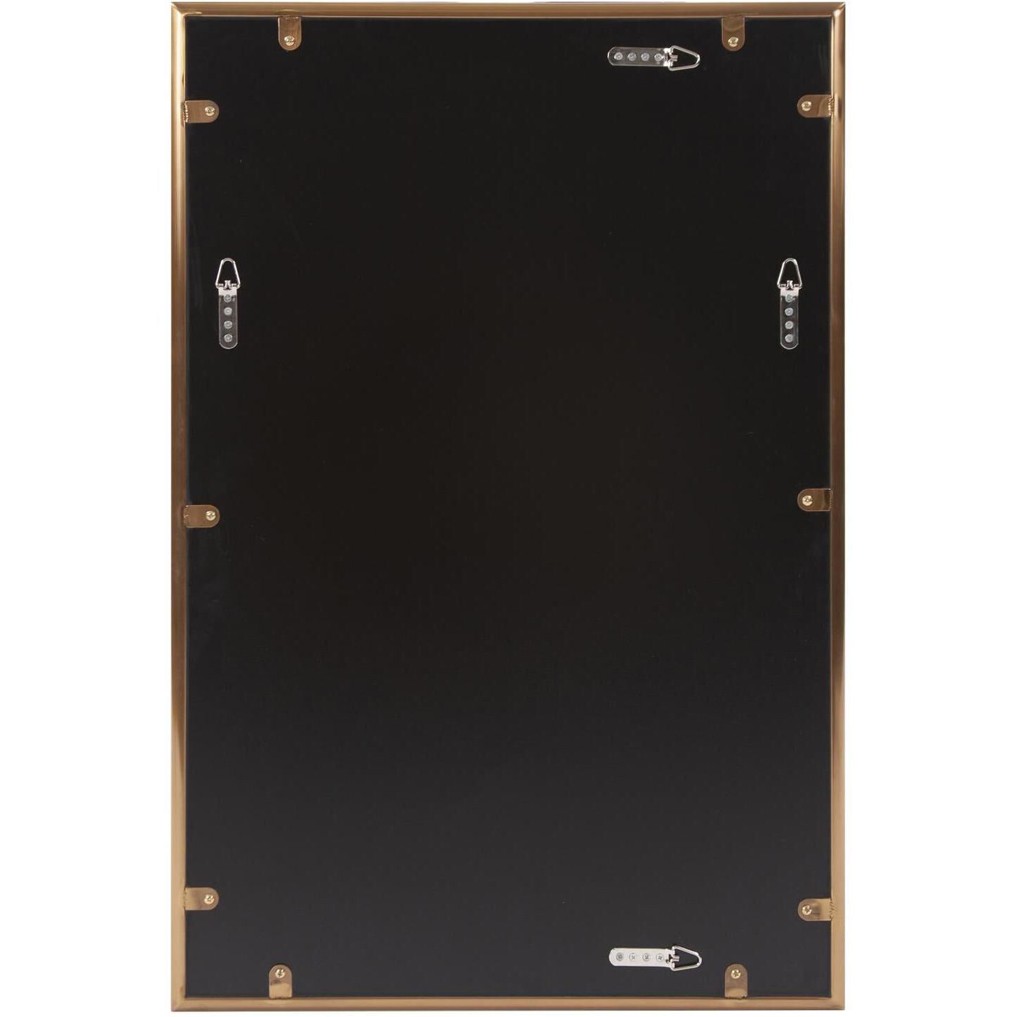 Yorkville 36 X 24 inch Brushed Brass Vanity Mirror