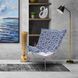 Syros Denim Outdoor Puff Scroll Chair