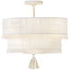 Lisa McDennon Baya 4 Light 18 inch Textured Plaster Semi-flush Mount Ceiling Light