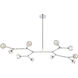 Zayne 10 Light 56 inch Chrome Pendant Ceiling Light