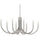 Odensa LED 21 inch Polished Nickel Oval Chandelier Ceiling Light
