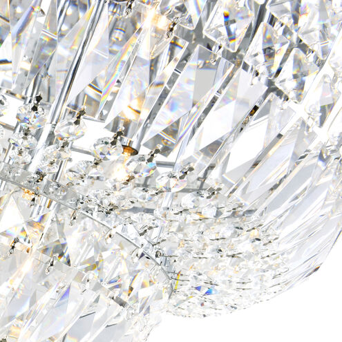 Stefania 16 Light 30 inch Chrome Bowl Flush Mount Ceiling Light
